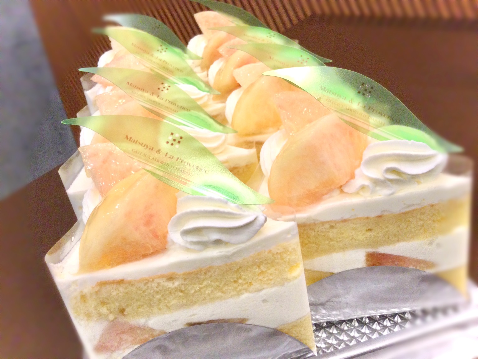 桃のショートケーキ🍑